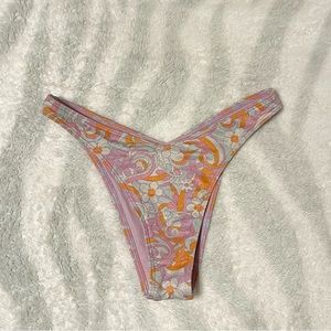 hollister floral bikini bottoms
